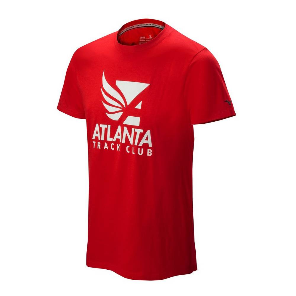 Mizuno Atlanta Track Club 50/50 Férfi Futópóló Piros IJY028467